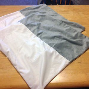 Accent Pillow Covers in muted green and cream, nwot